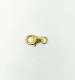 Load image into Gallery viewer, 925 Sterling Silver Gold Plated 10mm Trigger Clasps. GPTC3
