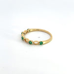 Load image into Gallery viewer, 14K Solid Gold Emerald Ring.