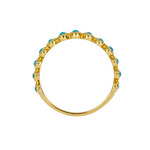 Load image into Gallery viewer, 14K Solid Gold Turquoise