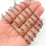 Load image into Gallery viewer, Buy Now Rhodium Sterling Silver Diamond Cut Cable Chains