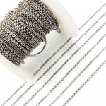 Load image into Gallery viewer, Shop Now Black Rhodium Sterling Silver Rolo Chain