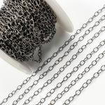 Load image into Gallery viewer, Shop now Black Rhodium Sterling Silver Smooth Oval Link Chain
