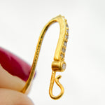 Load image into Gallery viewer, DC498. Diamond Sterling Silver Ear Wire