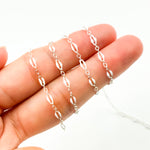 Load image into Gallery viewer, 70/1003FSS. 925 Sterling Silver Enamel Flat Marina Chain