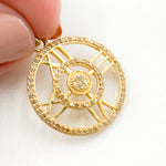 Load image into Gallery viewer, Silver Atlas Numeral Round Pendant