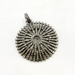 Load image into Gallery viewer, DP1014. Diamond Sterling Silver Fancy Sun Pendant