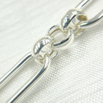 Load image into Gallery viewer, Sterling Silver Hollow Paperclip and Rolo Link Chain