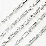 Load image into Gallery viewer, Sterling Silver Diamond Cut Long & Short Link Chain