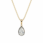 Load image into Gallery viewer, CML00405. 14K Solid Gold Drop-Shaped Diamond Charm