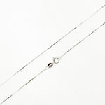 Load image into Gallery viewer, 040VEDWG18K. 18K Solid White Gold Box Chain