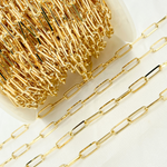 Load image into Gallery viewer, Y58DGP. Gold Plated Sterling Silver Paperclip Chain