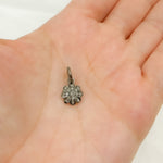 Load image into Gallery viewer, DC252. Diamond Sterling Silver Flower Charm