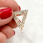 Load image into Gallery viewer, Diamond Sterling Silver Triangle Bead