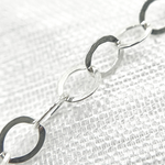 Load image into Gallery viewer, Silver Flat Oval Link Chain