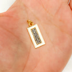 Load image into Gallery viewer, Sterling Silver Rectangle Enamel Pendant