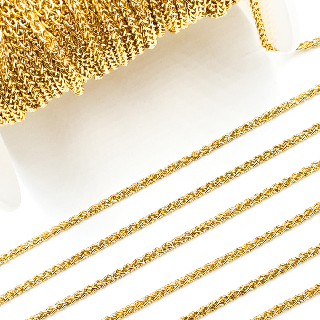 473GF. 14k Gold Filled Wheat Chain