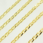 Load image into Gallery viewer, 14k Solid Gold Flat Marina Link Chain