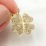 Load image into Gallery viewer, Diamond Silver Flower Charm