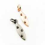 Load image into Gallery viewer, DC203. Diamond Sterling Silver Marquise Pendant