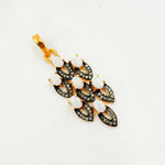 Load image into Gallery viewer, DSP063. Diamond Silver Gemstone Fancy Shape Pendant