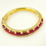 Load image into Gallery viewer, 14K Solid Yellow Gold Ruby Ring.