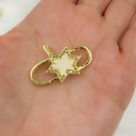 Load image into Gallery viewer, Shop Now Sterling Silver Star Enamel Trigger Clasp