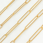 Load image into Gallery viewer, Gold Filled Paperclip Link Chain