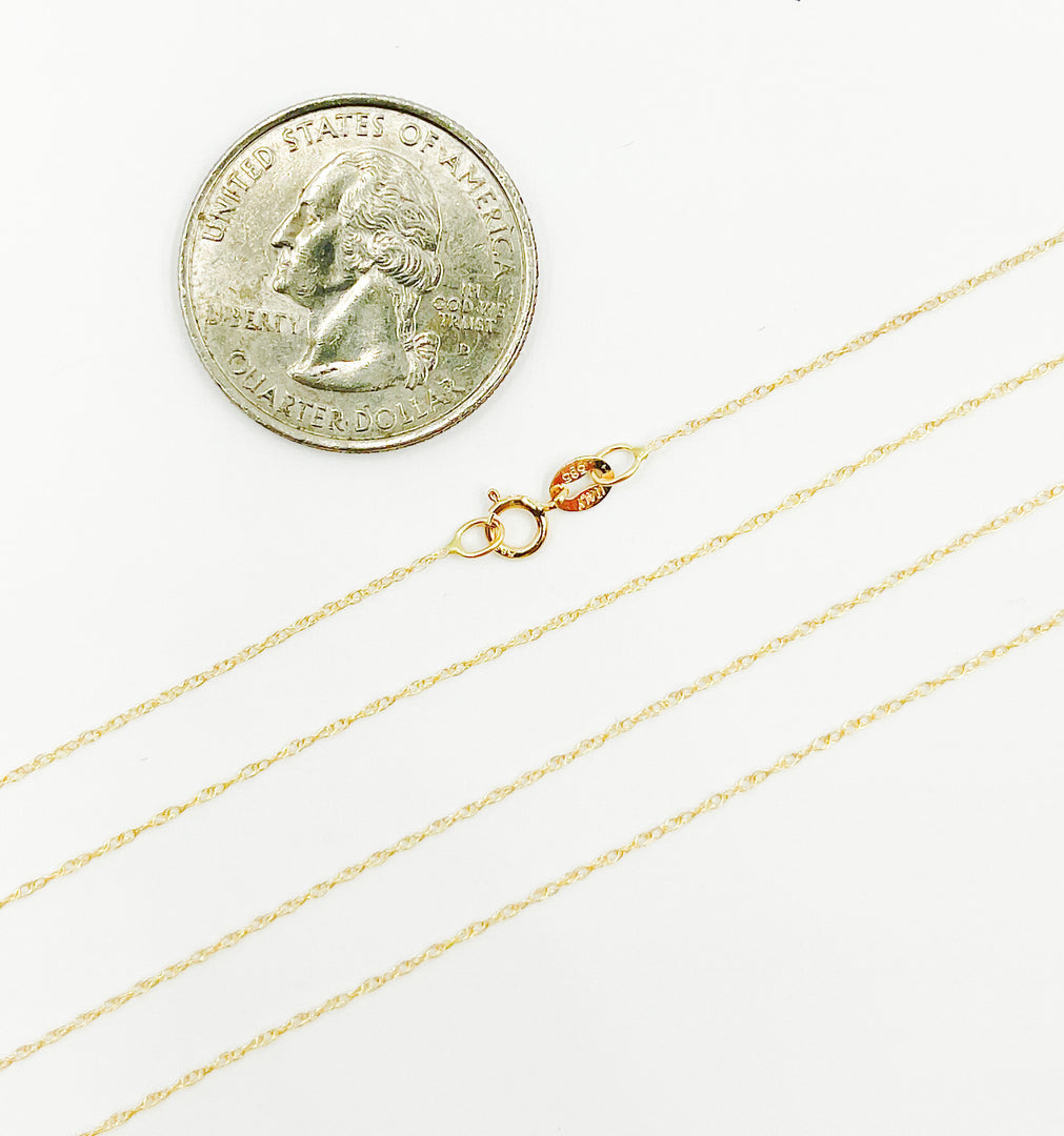 14K Solid Gold Rope Chain