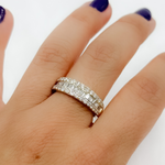 Load image into Gallery viewer, 14K Solid Gold Baguette Diamond Ring.