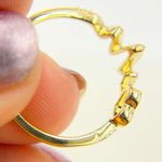 Load image into Gallery viewer, 14K Solid Gold Heart Beat Diamond Ring.