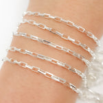 Load image into Gallery viewer, Y45SS. Sterling Silver Box Link Chain