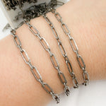 Load image into Gallery viewer, Oxidized Sterling Silver Paperclip Link Chains