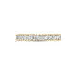 Load image into Gallery viewer, 14K Solid Gold Width Half Eternity Band Ring.