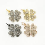 Load image into Gallery viewer, DC896. Diamond Sterling Silver Flower Charm