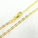 Load image into Gallery viewer,  14K Solid Gold Flat Marina Chain