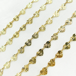 Load image into Gallery viewer, Gold Plated 925 Sterling Silver Diamond Cut Heart Chains