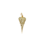 Load image into Gallery viewer, 14K Solid Gold Heart Pendant with Diamonds. KG72