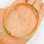 Load image into Gallery viewer, Bangle19. 14K Solid Gold Matte Textured Bangle