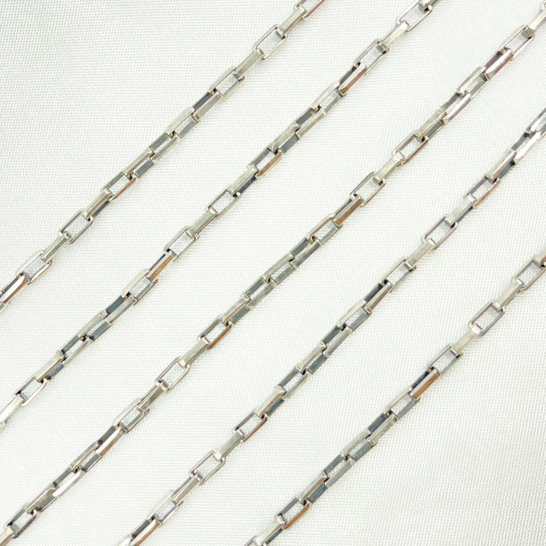 Buy Silver Diamond Cut Box Link Chain