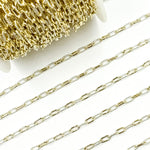 Load image into Gallery viewer, 3106PZXESS+GF. 14k Gold Filled Smooth and Silver Textured Paperclip Link Chain