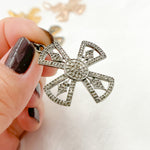 Load image into Gallery viewer, DP110. Diamond Sterling Silver Cross Pendant