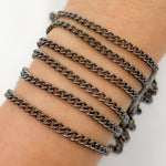 Load image into Gallery viewer, Y57OX. Oxidized Sterling Silver Curb Chain