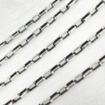 Load image into Gallery viewer, Oxidized 925 Sterling Silver Smooth Box Chains