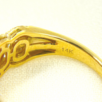 Load image into Gallery viewer, 14K Solid Yellow Gold Diamond Band Ring.