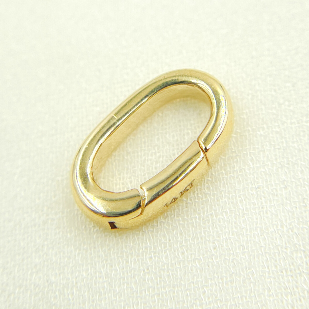 14k Solid Gold Oval Clasp. 694_14K