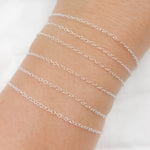 Load image into Gallery viewer, Sterling Silver Cable Link Chain
