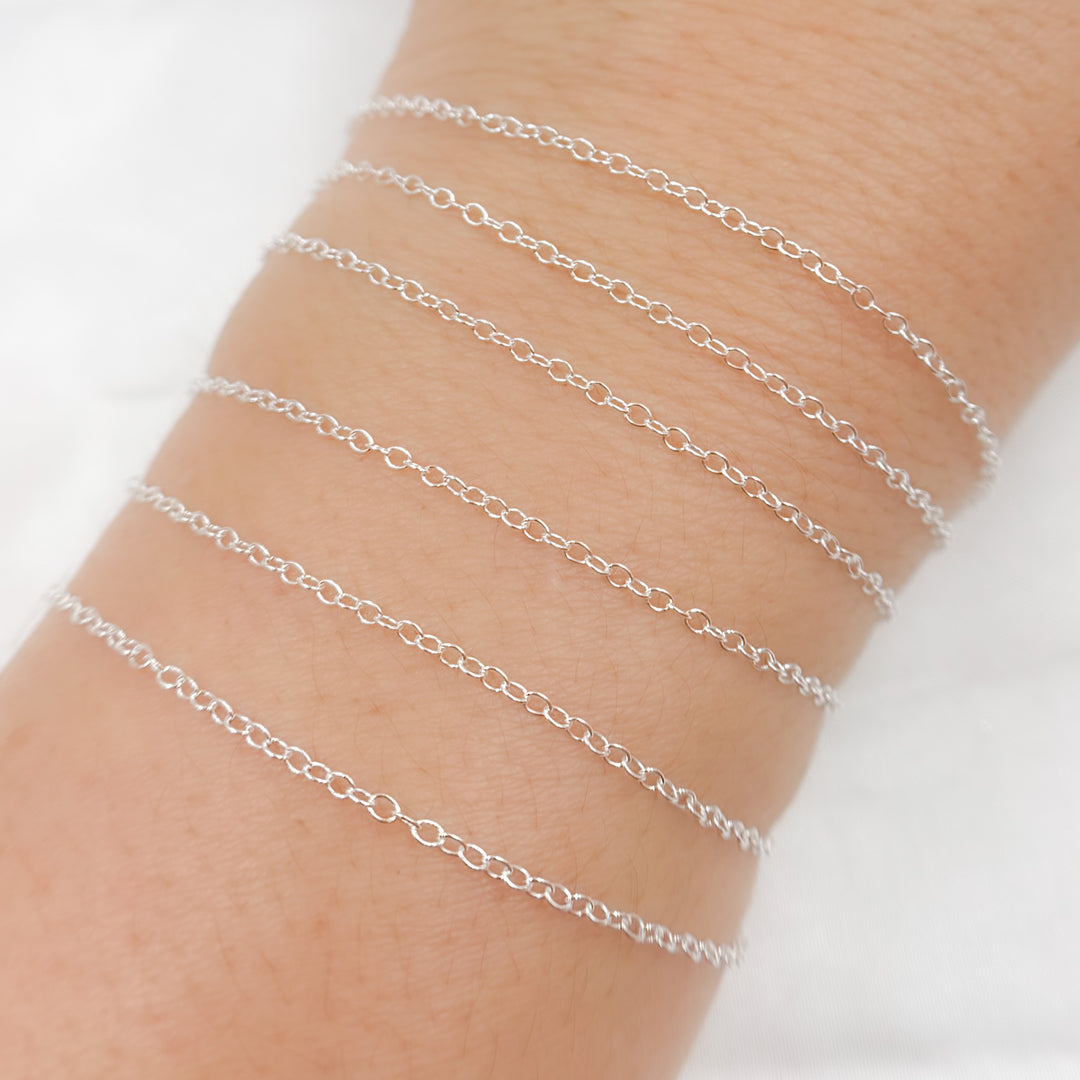 Sterling Silver Cable Link Chain