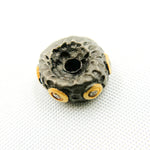 Load image into Gallery viewer, DC1105. Diamond Sterling Silver Round Spacer Bead