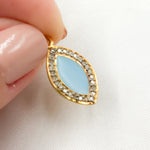 Load image into Gallery viewer, Silver Marquise Enamel Pendant