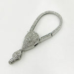 Load image into Gallery viewer, DC625. Diamond & Sterling Silver Long Trigger Clasp